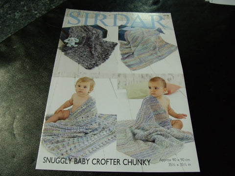Sirdar Snuggly Baby Crofter Chunky Knitting Pattern 4776