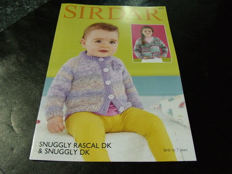 Sirdar Snuggly Rascal Double Knitting Pattern 4773