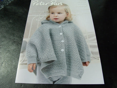 Peter Pan Crochet  Pattern P1280 Hooded Cape