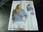 Sirdar Cotton Prints Double Knitting Sweater Pattern 7946