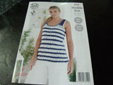 King Cole Double Knit Pattern 4769 Cardigan and Top