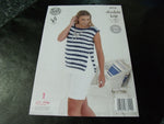 King Cole Double Knit Pattern 4774 Ladies Sweaters