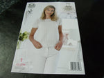 King Cole 4 Ply Knitting Pattern 4786 Tops
