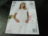 King Cole 4 Ply Knitting Pattern 4786 Tops