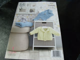 King Cole Yummy Knitting Pattern 4819 Cardigans and Blanket