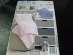 King Cole Yummy Knitting Pattern 4821 Poncho and Blanket