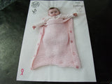 King Cole Yummy Knitting Pattern 4823 Robe and Sleeping Bag