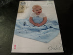 King Cole Yummy One Size Crochet Blanket Pattern 4824