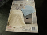 King Cole Yummy One Size Crochet Blanket Pattern 4824