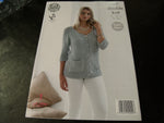 King Cole Double Knit Pattern 4835 Sweater and Cardigan