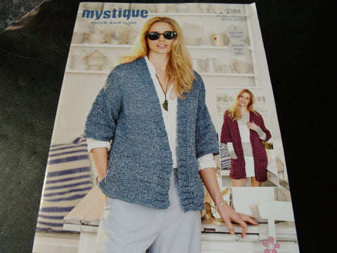 Stylecraft Mystique Quick and Light Knitting pattern 9384