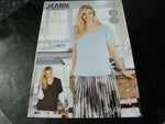 Stylecraft Jeanie Denim Look Tops Pattern 9358