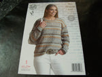 King Cole Double Knit Pattern 4853 Ladies' Hoodie and Sweater