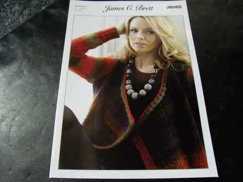 James C Brett Aran Knitting Pattern JB065