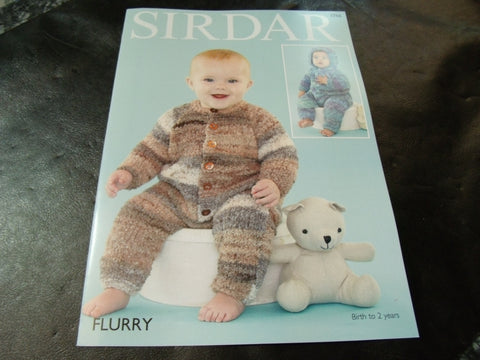 Sirdar Flurry Chunky Knitting Pattern 4766 All in Ones