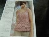 Wendy Double Knit Pattern 5892 Camisole Top and Shawl