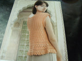 Wendy Double Knit Pattern 5897 Lace Edge Top