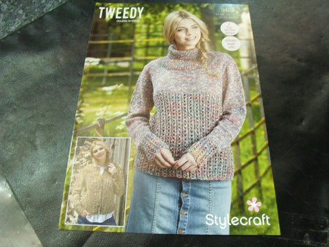 Stylecraft Double Knitting Pattern 9428 Two Easy Knit Lace Designs