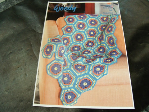 Wendy One Size Double Knit Crochet Blanket Pattern 6041