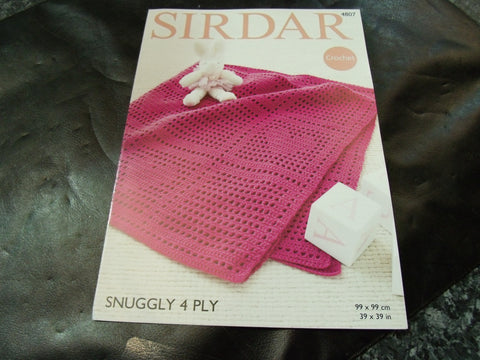Sirdar Snuggly 4 Ply Crochet Pattern 4807