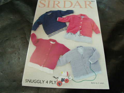 Sirdar Snuggly 4 Ply Knitting Pattern 4809
