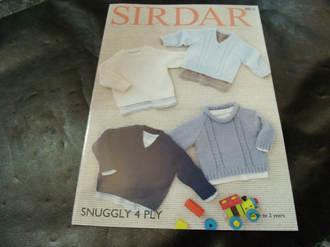 Sirdar Snuggly 4 Ply Knitting Pattern 4810