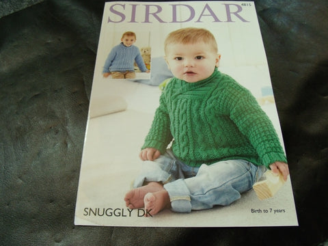 Sirdar Snuggly Double Knitting Pattern 4815
