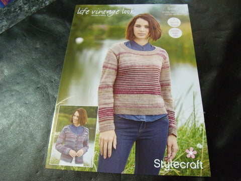 Stylecraft Life Vintage Look Double Knitting Pattern 9460