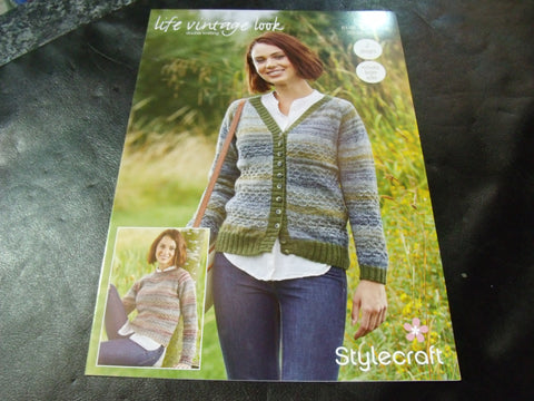 Stylecraft Life Vintage Look Double Knitting Pattern 9461