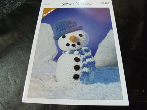 James C Brett Chunky Crochet Pattern JB406 Frosty The Snowman
