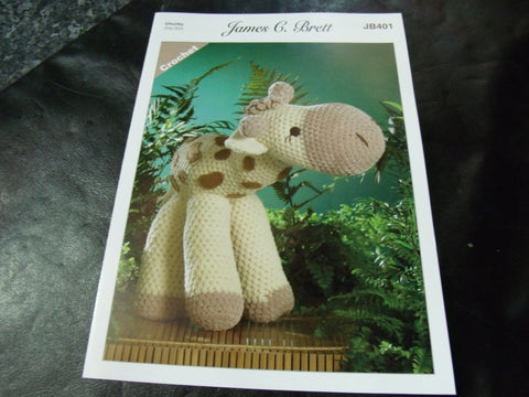 James C Brett Chunky Crochet Pattern JB401 Sunshine The Giraffe