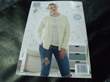 King Cole Aran Pattern 4816 Raglan Sleeve