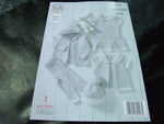 King Cole Double Knit Pattern 4897 Baby Set with Raglan Sleeve