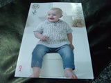 King Cole Double Knit Pattern 4899 Baby Set