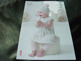 King Cole Double Knit Pattern 4900 Baby Set