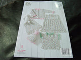 King Cole Double Knit Pattern 4900 Baby Set
