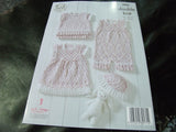 King Cole Double Knit Pattern 4901 Baby Set