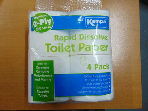 Kampa Rapid Dissolve Toilet Paper 4 Pack