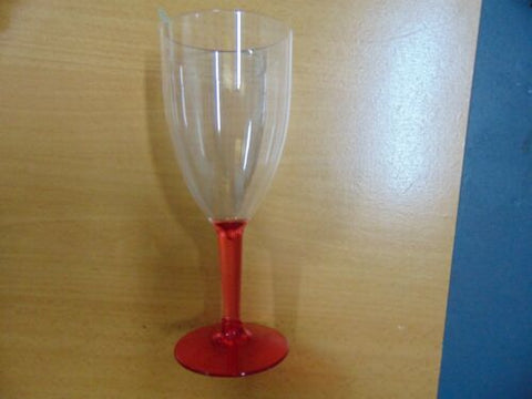 Acrylic Wine glass With Thin Stem Colour Detail