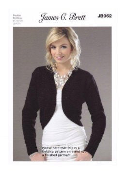 Knitting Pattern Bolero in Double Knitting JB062