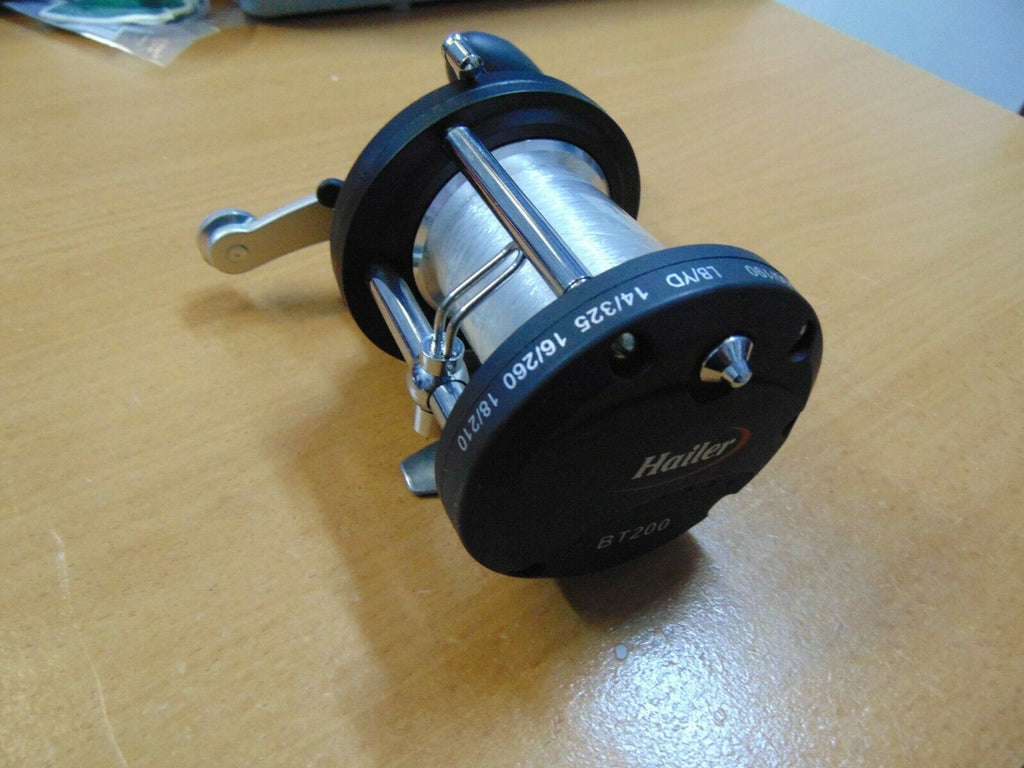 Hailer BT 200 Multiplier Boat Fishing Reel Pre loaded with 18lb