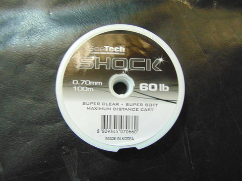 Seatech 60lb Shock Leader 0.70mm 100m (Clear)