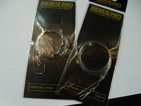 Nerus Pro Clipped Rig`s (2) Single Hook 3/0